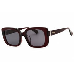 Max Mara Women's Sunglasses - Dark Siny Red Plastic Full Rim Cat Eye | MM0155-k 69A