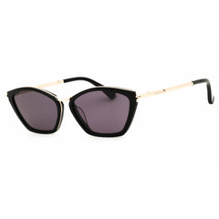 Max Mara Women's Sunglasses - Shiny Black Metal Full Rim Cat Eye Frame | MM0162 01A