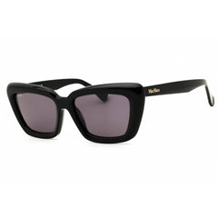 Max Mara Women's Sunglasses - Shiny Black Acetate Full Rim Cat Eye | MM0171 01A