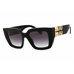 Miu Miu Women's Sunglasses - Black Full Rim Rectangular Frame | 0MU B05S 16K90A