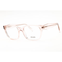 Prada Women's Eyeglasses - Crystal Pink Rectangular Full Rim Frame | 0PR 17ZV 15J1O1