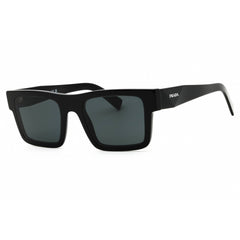 Prada Men's Sunglasses - Black Acetate Rectangular Full Rim Frame | 0PR 19WS 1AB5S0