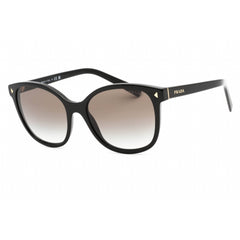 Prada Women's Sunglasses - Black Rectangular Shape Full Rim Frame | 0PR 22ZS 1AB0A7