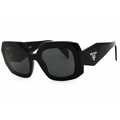 Prada Women's Sunglasses - Black Acetate Oversized Full Rim Frame | 0PR B23S 16K08Z