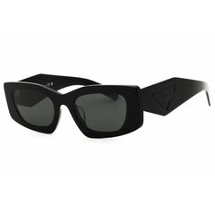 Prada Women's Sunglasses - Black Acetate Cat Eye Full Rim Frame | 0PR D03SD 16K08Z