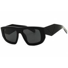 Prada Unisex Sunglasses - Black Acetate Oval Shape Full Rim Frame | 0PR D04SU 16K08Z