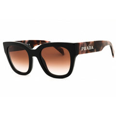 Prada Women's Sunglasses - Black Acetate Rectangular Full Rim Frame | PR C04S 28F90P