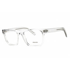Prada Men's Eyeglasses - Crystal Grey Full Rim Rectangular Frame | 0PR C03V 17P1O1