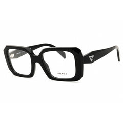 Prada Women's Eyeglasses - Black Acetate Full Rim Rectangular | 0PR C09V 16K1O1