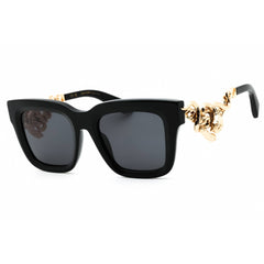 Roberto Cavalli Women's Sunglasses - Shiny Black Rectangular Frame | SRC041M 0700
