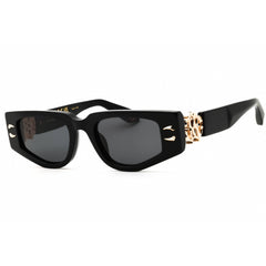 Roberto Cavalli Women's Sunglasses - Shiny Black Oval Full Rim Frame | SRC057M 0700
