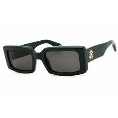 Roberto Cavalli Women's Sunglasses - Green Rectangular Full Rim Frame | SRC109 0D80