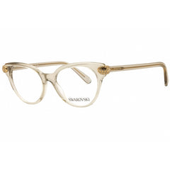 Swarovski Women's Eyeglasses - Transparent Beige/Brown Acetate Frame | 0SK2046 3003