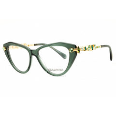 Swarovski Women's Eyeglasses - Transparent Green Cat Eye Shape Frame | 0SK2047 1043