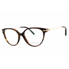 Tiffany Women's Eyeglasses - Havana Acetate Cat Eye Full Rim Frame | 0TF2217 8015