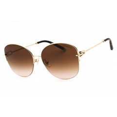 Tiffany Women's Sunglasses - Pale Gold Metal Round Half Rim Frame | 0TF3082 60213B