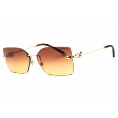 Tiffany Women's Sunglasses - Pale Gold Metal Rectangular Shape Frame | 0TF3088 618978