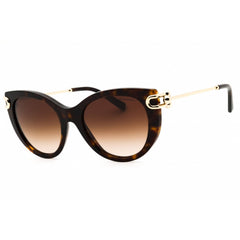 Tiffany Women's Sunglasses - Havana Acetate Cat Eye Full Rim Frame | 0TF4232 80153B