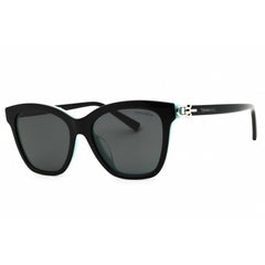 Tiffany Women's Sunglasses - Black/Blue Rectangular Full Rim Frame | 0TF4241D 8055S4