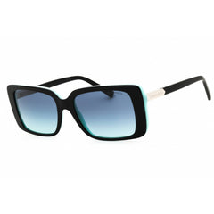 Tiffany Women's Sunglasses - Black/Blue Rectangular Full Rim Frame | 0TF4249 80559S
