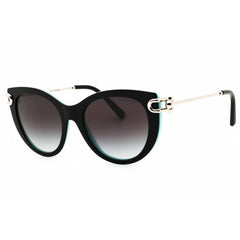 Tiffany Women's Sunglasses - Black/Blue Cat Eye Shape Full Rim Frame | 0TF4232 80553C
