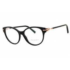 Tiffany Women's Eyeglasses - Black Acetate Round Shape Full Rim Frame | 0TF2289 8001