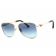 Tiffany Women's Sunglasses - Pale Gold Metal Aviator Full Rim Frame | 0TF3116 62029S
