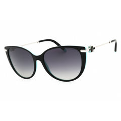 Tiffany Women's Sunglasses - Black Acetate Oval Shape Full Rim Frame | 0TF4178 8055T3