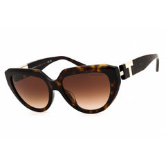 Tiffany Women's Sunglasses - Havana Acetate Cat Eye Full Rim Frame | 0TF4238U 80153B