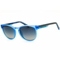 Timberland Unisex Sunglasses - Matte Blue Round Shape Full Rim Frame | TB00014 91D