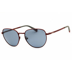 Timberland Women's Sunglasses - Matte Red Metal Round Full Rim Frame | TB00048 67D