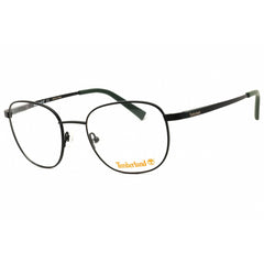 Timberland Men's Eyeglasses - Matte Black Metal Round Full Rim Frame | TB1785 002