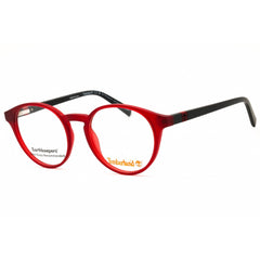Timberland Men's Eyeglasses - Matte Red Round Shape Full Rim Frame | TB1826 067