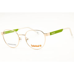 Timberland Men's Eyeglasses - Pale Gold Metal Round Shape Full Rim Frame | TB1830 032
