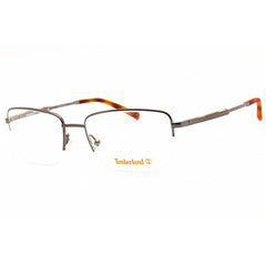 Timberland Men's Eyeglasses - Shiny Dark Nickeltin Rectangular Frame | TB50006 006