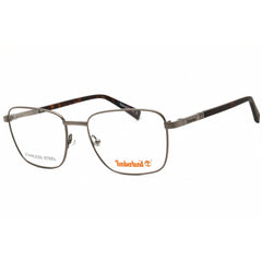 Timberland Men's Eyeglasses - Shiny Dark Nickeltin Rectangular Frame | TB50019 006