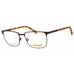 Timberland Men's Eyeglasses - Matte Dark Brown Metal Full Rim Frame | TB50020 049
