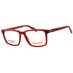 Timberland Men's Eyeglasses - Red Injected Propionate Full Rim Frame | TB50061 068