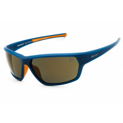 Timberland Men's Sunglasses - Matte Blue Sport Wraparound Shape Frame | TB9263 91D