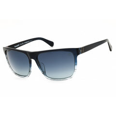 Timberland Men's Sunglasses - Blue/Clear Rectangular Full Rim Frame | TB00054-H 92D