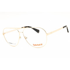 Timberland Men's Eyeglasses - Pale Gold Aviator Shape Full Rim Frame | TB50057 032