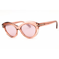 Tom Ford Women's Sunglasses - Shiny Pink Acetate Cat Eye Full Rim Frame | FT1111 72Z