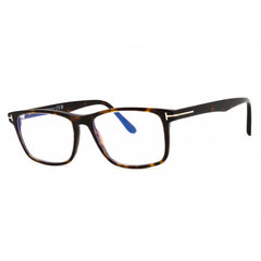 Tom Ford Men's Eyeglasses - Dark Havana Rectangular Full Rim Frame | FT5752-B 052