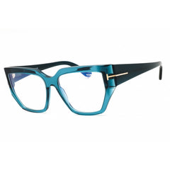 Tom Ford Women's Eyeglasses - Shiny Blue Cat Eye Shape Full Rim Frame | FT5951-B 092