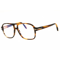 Tom Ford Men's Eyeglasses - Coloured Havana Acetate Oval Full Rim Frame | FT6058-B 055