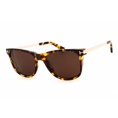 Tom Ford Men's Sunglasses - Dark Havana Rectangular Shape Full Rim Frame | FT1104 52E