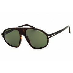 Tom Ford Men's Sunglasses - Dark Havana Acetate Oval Shape Full Rim Frame | FT1178 52N