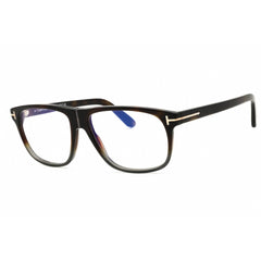 Tom Ford Men's Eyeglasses - Havana Acetate Rectangular Full Rim Frame | FT5978-B 056