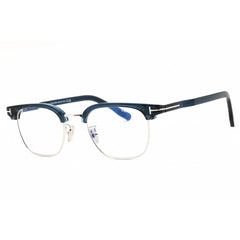 Tom Ford Men's Eyeglasses - Shiny Blue Rectangular Full Rim Frame | FT5932-D-B 090