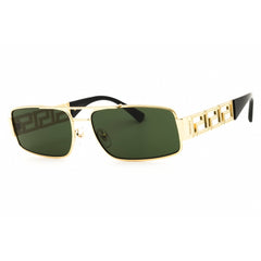 Versace Men's Sunglasses - Shiny Gold Rectangular Full Rim Frame | 0VE2257 100271